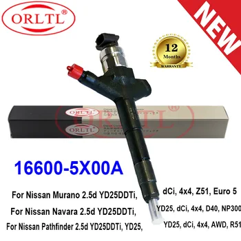 ORLTL NOI 16600-5X00A Common Rail Injector 16600 5X00A 166005X00A Pentru Nissan Muran Navara 2.5 d YD25DDT Pathfinder