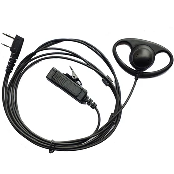 D Formă Casca Două Fel de Radio Casti Microfon Pentru Kenwood Baofeng UV-5R UV5R Walkie Talkie Cască