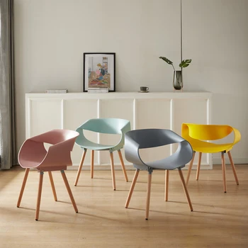 Moderne scaun de luat masa URI de Design de plastic spatar scaun Living Balcon cafe Lounge fotoliu vanitatea scaun Restaurant mobilier