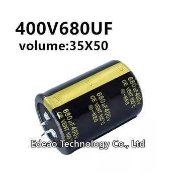 2 buc/lot 400V 680UF 400V680UF 680UF400V volum: 35X50 mm amplificator audio de putere invertor de aluminiu electrolitic condensator