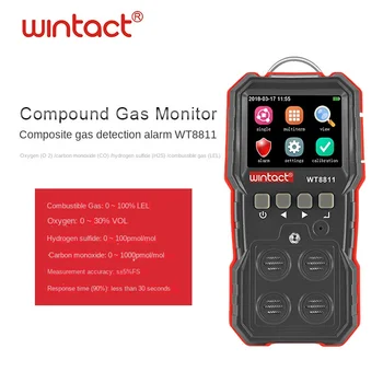 WINTACT 4 în 1 Detector de Gaz Gaz Monitoriza Calitatea Aerului Metru/Senzor Detector de Scurgeri de Gaze Combustibile Senzor de Gaz Vibratoare/Alarmă Lumina