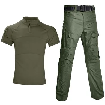 Uniformă De Luptă Tactice Cămașă De Camping, Pantaloni Haine Militare Tactică Topuri Armata Airsoft Camuflaj Multicam Haine De Vânătoare Pantaloni +Tampoane