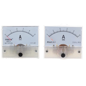 De vânzare cu amănuntul 85C1 DC 0-10A Dreptunghi Analogic de Panou Ampermetru Indicator & 85C1-UN Analog Panoul de Curent Metru DC 5A AMP Ampermetru
