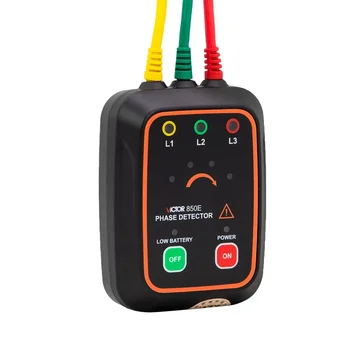 850E Nu Contact Digital cu LED-uri 3 Faze Detector de Rotație Tester Secvență Metru Indicator