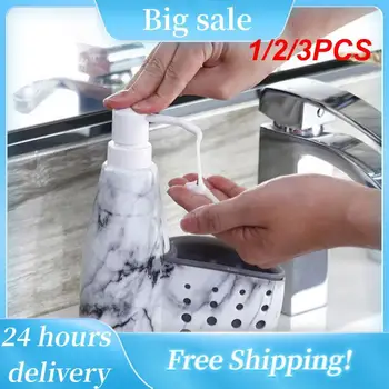 1/2/3PCS Două-In-One Distribuitor și Cutie de Depozitare multifuncțional Detergent Lichid Recipient Burete Drainboard Săpun Suport Rack
