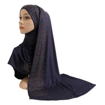Musulmane Hijab Eșarfă Moda Văl Voile Musulmani Solid Capota Hijab Zyy12