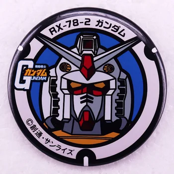 Anime Gundam pinback ti Butonul Pin Tablă cositorită Insigna Mobile Suit Iubitor de Bijuterii Cadou de 58MM
