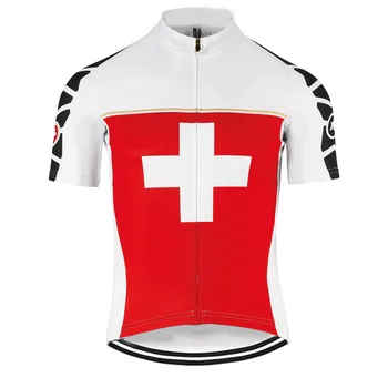 Elveția Ciclism Jersey cu Mânecă Scurtă Elvețiană Echipa Națională de Ciclism de Îmbrăcăminte Biciclete Rutier Tricouri Munte Biciclete MTB Maillot
