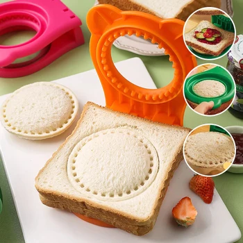 Drăguț Rotund Sandwich-Uri De Tăiere Mucegai Ușor Folosind Pâine Decojită Instrument De Luare De Accesorii De Bucătărie