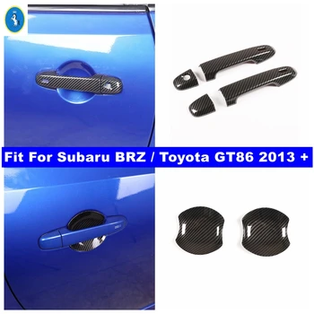 Fibra de Carbon în Afara Ușa Trageți mânerul ușii Mâner Capac Castron Trim Fit Pentru Subaru BRZ / Toyota GT86 2013 - 2021 Exterior Accesorii