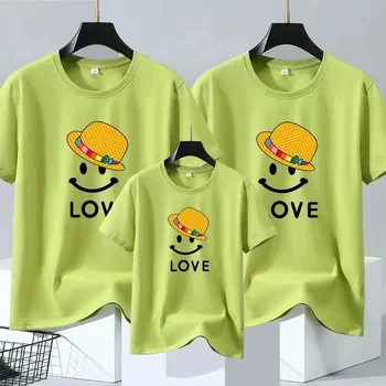 2-12y Vara Părinte-copil T-shirt Casual de Îmbrăcăminte pentru Copii de Familie potrivire Costumele de petrecere a timpului Liber Maneca Scurta Top Arata haine de copii