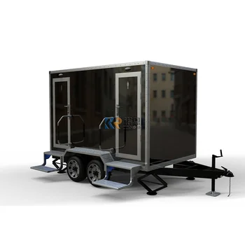 2023 Fierbinte De Vânzare Case De Containere Toalete Portabile De Închiriere De Toaletă Remorcă De Călătorie Toaletă 4