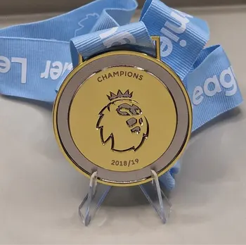 stil vechi 2018-19 Sezon pentru Man City Campionilor Medalie 2018-19 Sezon de Champions Medalie Repl Fanii colecții