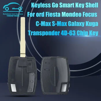Cheie de la distanță Caz Coajă de Înlocuire Transponder Pentru Ford Fiesta Mondeo Focus C-Max, S-Max, Galaxy, Kuga Transponder cu 4D-63 Cip
