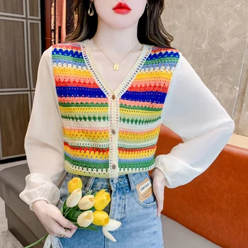 Doamnelor Moda coreeană Tricouri Casual Bluza Femei V-neck top Femeie Buton de Cămașă de sex Feminin Fete cu Maneca Lunga Bluza BPy9380