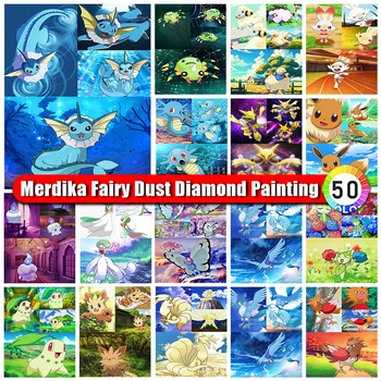 Dimensiune imagine Fermoar Sac de Praf de Zână Diamant Pictura Pokemon Diamant Mozaic anime Noua Colectie 2024 Broderie Cadouri pentru Copii
