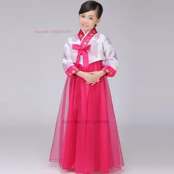 2024 tradițională coreeană hanbok rochie copii etapă neam străvechi dans poarte copiii de dans popular de îmbrăcăminte petrecere cosplay costum