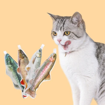 Cat Catnip Jucării Artificiale Fals Pește Simulare Creatoare Pisici Pisoi De Instruire Interactive De Joc Sunet Scartaie Jucărie Animal De Casă Supplies