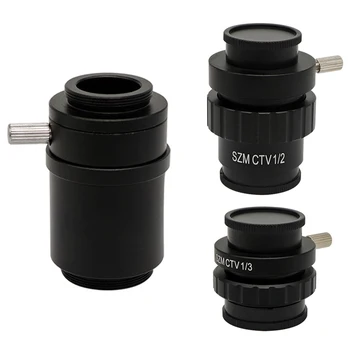 SZM CTV 1/2 1/3 1X Adaptor De 0,3 X 0,5 X C mount Lens Adaptor Pentru Microscop Stereo Trinocular HDMI VGA USB Camera Video adapter