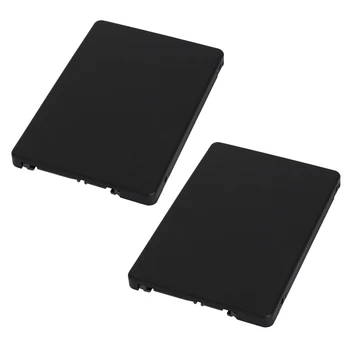 2X Mini Pcie MSATA SSD De 2.5 Inch, SATA3 Adaptor de Card Cu Cazul 7 Mm Grosime Negru