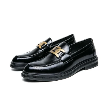 Negru clasic de Lux pentru Bărbați Pantofi Oxford Elegant Mens Pantofi Rochie italiană Casual Pantofi din Piele Pentru Barbati Mocasini sapato masculino