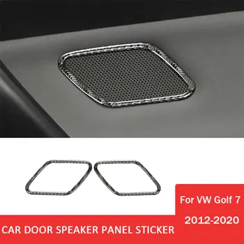 Masina Ușa din Spate Difuzor Capacul Ornamental Autocolante pentru Volkswagen VW Golf 7 Gti Mk7 2012-2020 Fibra de Carbon Auto Accesorii de Interior