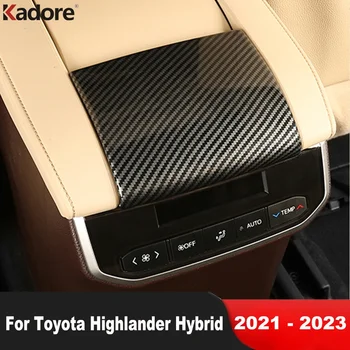 Pentru Toyota Highlander Hybrid 2021 2022 2023 Fibra De Carbon Mașină Consola Centrala Cotiera Cutie Cu Capac Panou Capitonaj Interior Accesorii