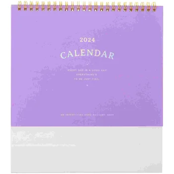 Design Elegant Acasă Calendar De Birou De Uz Casnic Productivitatea Desktop 2024 Masă De Hârtie De Birou