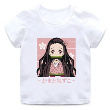 Anime Demon Slayer Kamado Nezuko Imprimare Copii T-Shirt Fete Haine Copii Baieti tricou Maneca Scurta de Vara Copii Topuri,ooo5462