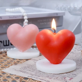 3D Inima Lumânare Mucegai Silicon DIY Lumânare a Face Săpun Rășină Ipsos Ciocolata Mucegai Artizanat Îndrăgostiților Cadou de Nunta de Decorare