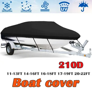 210D Iaht, Barca Acoperi 11 - 22FT Barco Anti-UV rezistent la apa Grele Marin Trailerable Panza Pentru Pescuit cu Barca cu motor în formă de V cu Barca