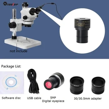 HY-500 de milioane de 5MP Cmos Microscop Camera Static Dinamic de Captare a Imaginii cu 30.5 30 mm Adaptor USB Microscop