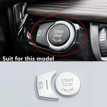 Auto Styling Consola Motor Start-Stop Buton de Comutare Acoperă Garnitura Pentru BMW X5 F15 X6 F16 X3 F25 X4 F26 Accesorii de Interior Autocolant
