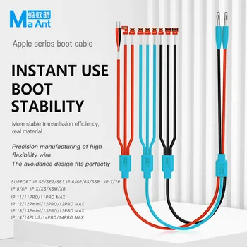 MaAnt Apple Serie de Boot Cabluri pentru 6G-14 mobil iPhone instrumente de reparare /Soft cablu de Alimentare/Cablu de Alimentare/Putere de Sârmă
