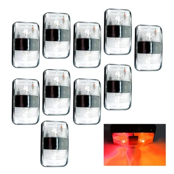 10buc Roșie de poziție Laterale Semnal de Lumină Clearance-ul Lampă Indicator Universal pentru Auto Camion Remorcă Rulotă RV Barca 0,5 W 10-30V