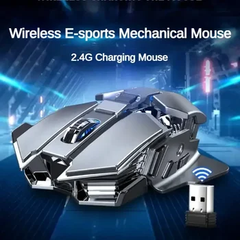 2024 Noi SC300 E-sport Mouse Wireless Reîncărcabilă Tăcut Laptop, Calculator Desktop Mecanice Joc Acasă Cu 4 Culoare Rece Lumini