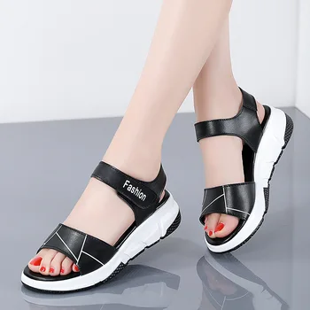 Sandale Cu Platforma Femei 2023 Crescut Doamnelor Pantofi Rotund-Deget De La Picior Fund Gros În Aer Liber, Papuci De Casă Pene Sandale De Vara Sandalias Mujer