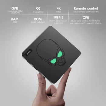 YYHC Retro Controler de Joc Video Mini TV Box Set pentru G Cube/PS1/DC/SS S922X WiFi Android 6 9.0