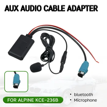 bluetooth Aux Receptor Cablu Adaptor cu microfon pentru Alpine CD Gazdă KCE-236B 9870/9872 Hands-free Interfata Audio Aux
