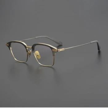 Omul ochelari, rame din Titan Pur pentru Bărbați ochelari cadru DTX142 Pătrat Bărbați Femei Trend Optic Ochelari Oculos De Grau Feminino