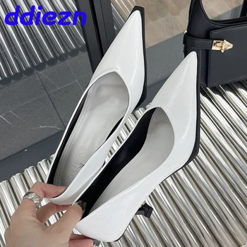 2024 Noua Moda A Subliniat Toe Femei Elegante Pe Tocuri Diapozitive Pantofi Încălțăminte De Femeie Tocuri Inalte Pompe De Pantofi Pentru Femei