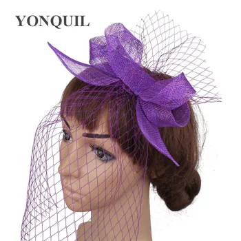 Femei Elegante Doamnelor Plasă De Pălării De Mireasa Nunta Fermecător Palarioare, Voaluri, Accesorii De Par De Moda Pin Pălării Și Flori