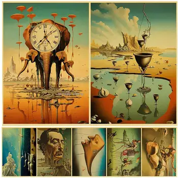 Salvador Dali Suprarealism opere de Artă Celebre Postere, Printuri Panza Pictura Arta de Perete Imaginile pentru Camera de zi Decor Acasă