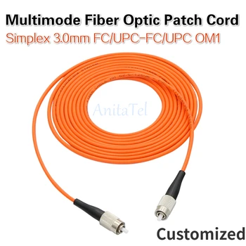 FC/UPC-FC/UPC Multimode OM1 Simplex 3.0 mm de Fibra Optica Patch Cord FTTH FC UPC Fibre Optice, Cablu 1buc/lot