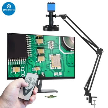 13MP 1080P HDMI USB Industriale Video Microscop Camera 1X-130X Zoom C Monta Lentile de Control de la Distanță Pentru Imagini Digitale de Achiziție