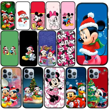 M-Mickey M-Minnies Crăciun Fericit Telefon Caz Acoperire pentru Apple iPhone 11 15 Pro XS Max X XR 6 7 8 6S Plus + SE 2022 8+ Carcasa