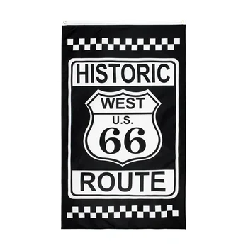90X150cm Istoric West US Route 66 Pavilion 1 Banner Pentru Decor