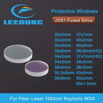 LEEOUKC Laser de Protecție Windows Oglindă Dia30-55 de Cuarț, Silice Topită pentru Fibre Laser de 1064nm Raytools WSX 30x5 37x7
