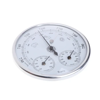 367D 3 in 1 Barometru Termometru Higrometru Măsura etalon pentru uz Casnic Uz Interior si Exterior Tip Dial