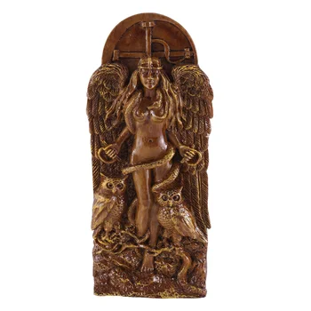 Vechi Wicca Statuia Zeiței,Altar Sculptura,Zeita greaca Statuie Mitologia Pământ Mama Gaia Figurine pentru Păgâne Acasă